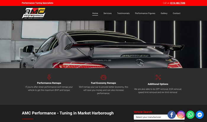 Web Design For Remapping And Tuning Companies Ben Sky Limited